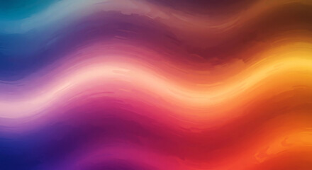 Fototapeta premium Abstract gradient background with wavy light and color