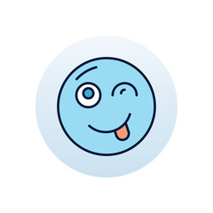 Wink Vector icon