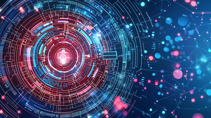 Fototapeta premium Abstract digital technology design