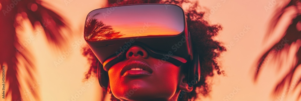 Poster Immersive XR Exploration Gen Z Learner Experiencing Sunset-Drenched Virtual Reality with Cutting-Edge Educational Technology and Experiential Learning Innovation