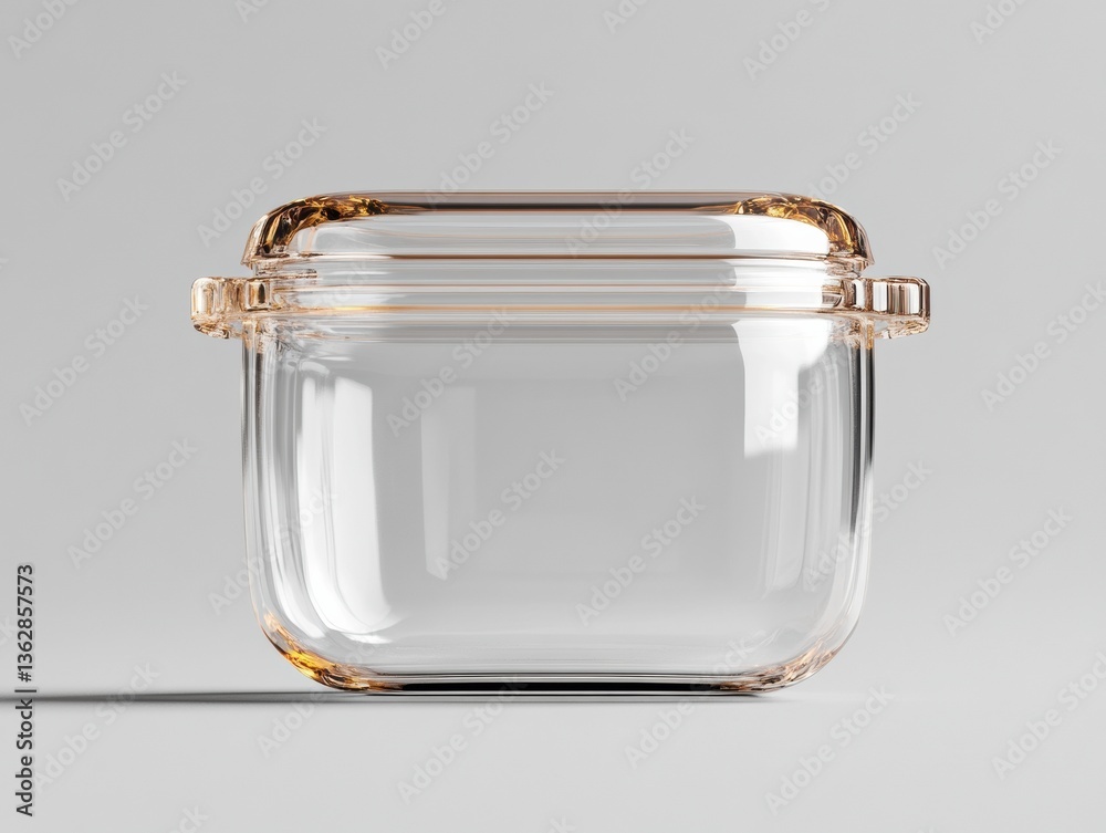 Poster Minimalist Clear Stackable Storage Solution Sustainable Transparent Container with Modern Ergonomic Design for Home Organization and Efficient Living Spaces