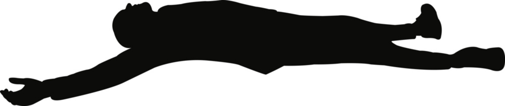 a man body silhouette vector