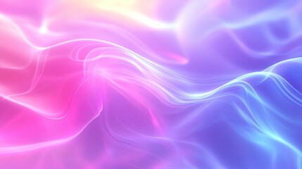 Obraz premium Abstract Pastel Dream, Serene Waves of Pink and Blue