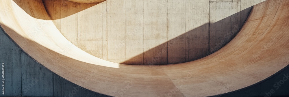 Poster fluid architectural minimalism sculptural concrete curvature exploring parametric designs emotional 