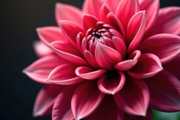 Close-up dahlia flower, intricate detail, rich color , fabric, retro, high-resolution
