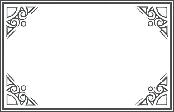 A minimalistic frame with a geometric approach, perfect for certificates