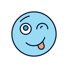 Wink Vector icon
