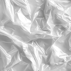 Obraz premium Abstract white plastic sheet texture with bright reflections and smooth folds for modern design projects and creative backgrounds