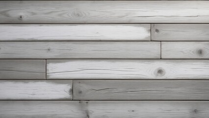 Obraz premium Rustic worn white paint on gray wood board background