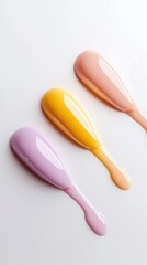 Fototapeta premium Soft Pastel Nail Polish Trends Minimalist Beauty Showcasing Spring 2024 Color Palette - Aesthetic Cosmetic Design and Digital Marketing Content