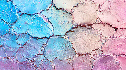 Obraz premium Colorful, textured cosmetic powder