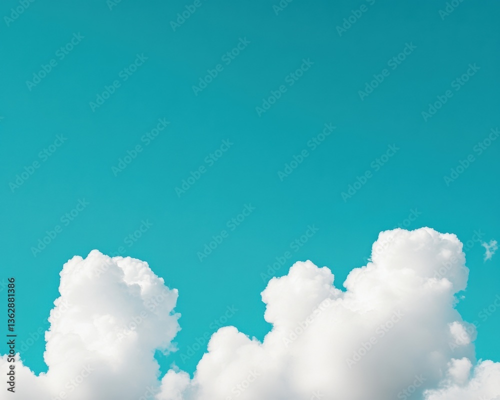 Leinwandbilder Minimalist Climate Tech Visualization Ethereal Cloud Dynamics in High-Resolution 8K - Innovative Meteorological Design for Digital Wellness and Environmental Insights