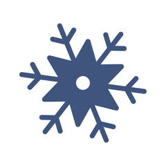Isolated colored snowflake icon Flat design Vector
