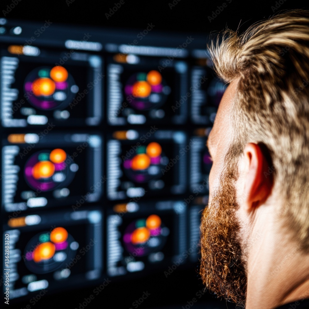 Aufkleber Immersive AI-Driven Performance Analytics Next-Gen Thermal Visualization Dashboard for Hyper-Efficient Digital Workplace Optimization and Data Intelligence