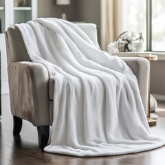 Luxurious Blanket on Chair