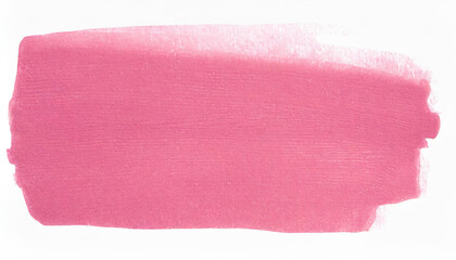 Fototapeta premium Pink Brush Stroke of Paint, Isolated on White Background