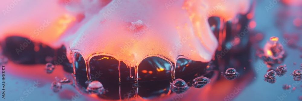 Leinwandbilder fluid dynamics in digital art chromatic liquid flow visualization for immersive neuro-design and cre