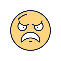 Angry Vector icon