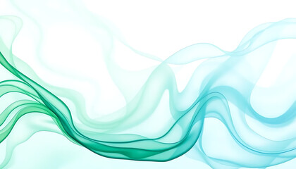 Smooth abstract background with flowing turquoise waves