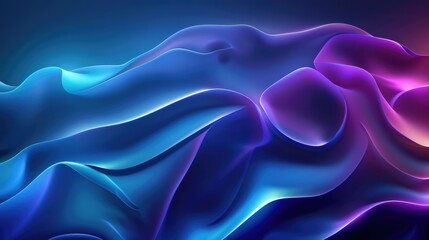 Obraz premium Abstract purple color wave flowing express the energetic ripple. Seamless texture of vividness curve swirling convey sense of harmony and wonderful scene perfect for effect and graphic design. AIG51.