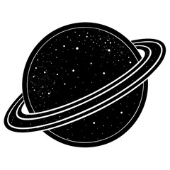 Planet Silhouette Vector