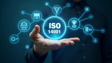 Hand Interacting with Holographic ISO 14001 Standards Interface for Quality Assurance in Environmental Management