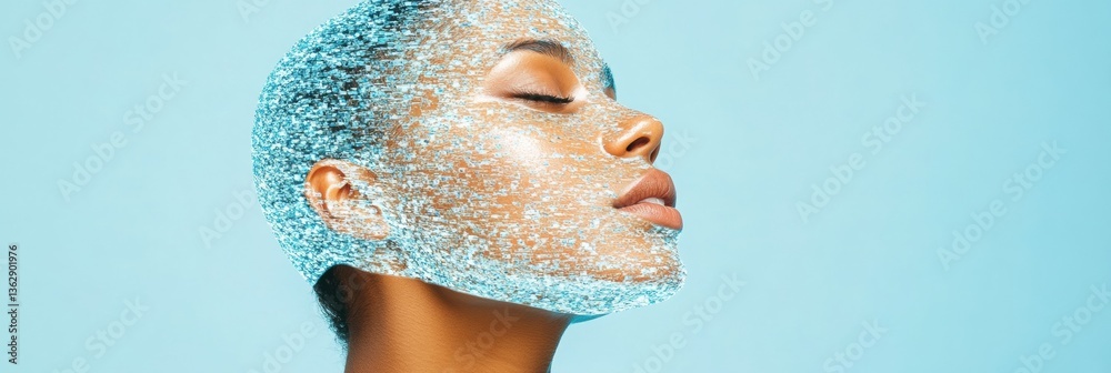 Poster neurodivergent creativity visualization immersive digital transformation of human consciousness, ai-