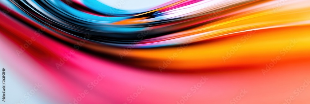 Poster quantum chromatic flow immersive digital aesthetics revealing next-gen design dynamics in high-perfo