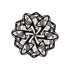 Printable design ornament outline decoration flower  outline