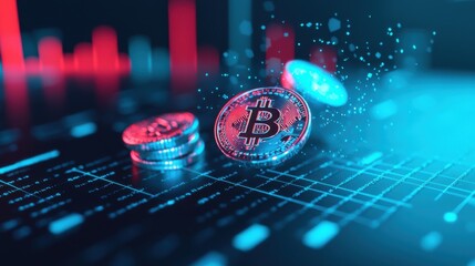 Exploring cryptocurrency trends bitcoin analysis digital market financial insights tech environment data visualization