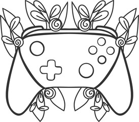 controller with flowers