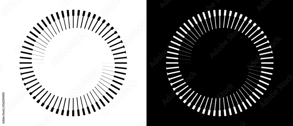 Fototapete spiral with lines as dynamic abstract vector background or logo or icon. yin and yang symbol. black 