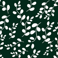 Printable ornament pattern of leaves simple design