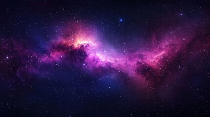 Obraz premium Vivid cosmic explosion outer space digital art astronomical environment wide angle galactic wonders