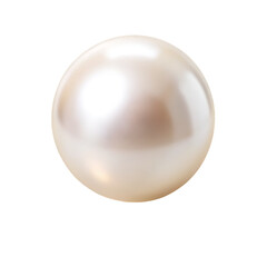 white pearl Isolated on White Background PNG,AI GENERATED