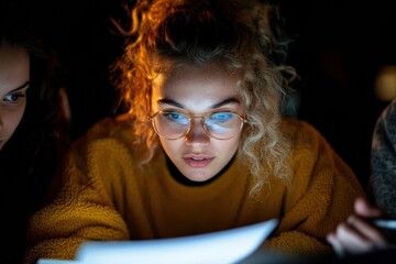 Luminous Tech Wellness Gen Z Creatives Redefining Late-Night Digital Innovation in Cozy Comfort Wear - Hybrid Work Revolution
