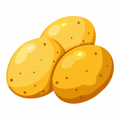 vector illustration of a  potato