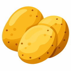 vector illustration of a  potato
