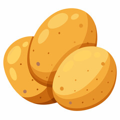 vector illustration of a  potato