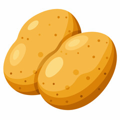 vector illustration of a  potato