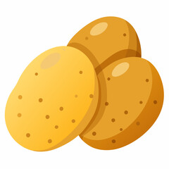 vector illustration of a  potato