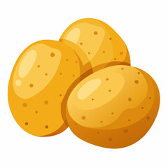 vector illustration of a  potato