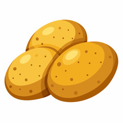 vector illustration of a  potato