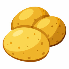 vector illustration of a  potato