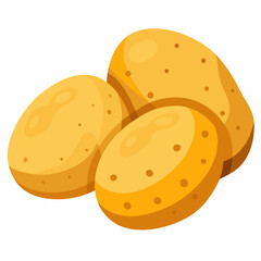 vector illustration of a  potato