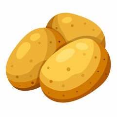vector illustration of a  potato