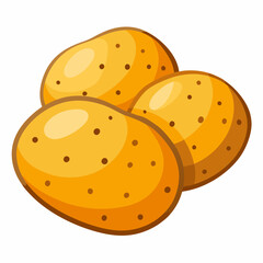 vector illustration of a  potato
