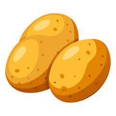 vector illustration of a  potato