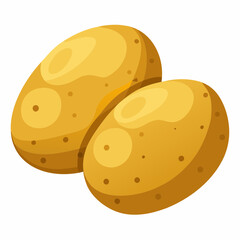 vector illustration of a  potato
