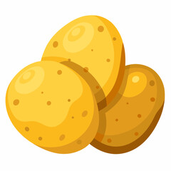 vector illustration of a  potato
